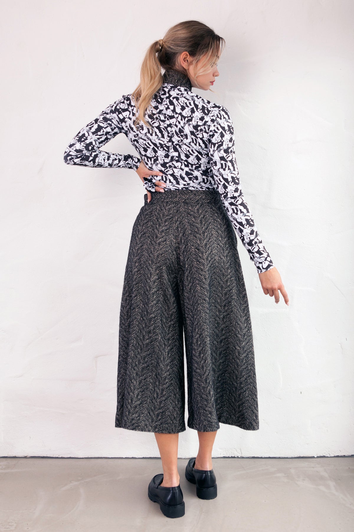 HORIZONTAL RUGBY Printed Top