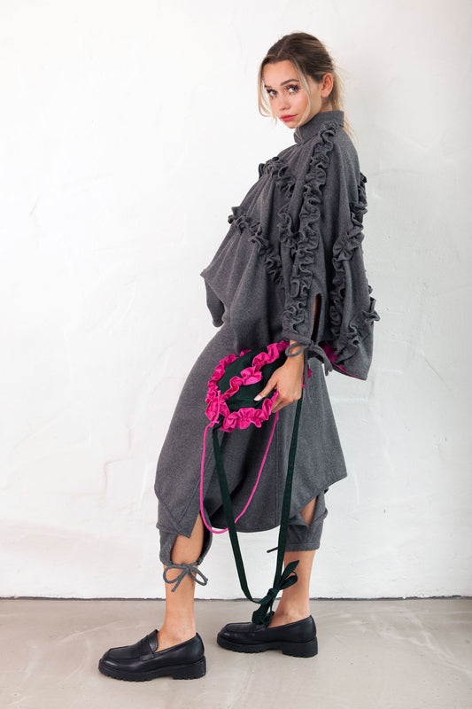 HORIZONTAL RUGBY Ruffle Jumpsuit