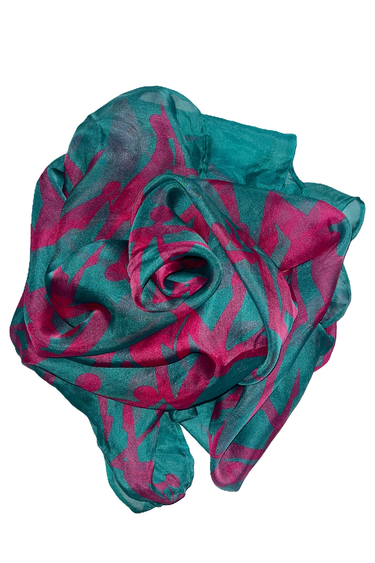 SPHERICAL HUMAN Foulard Sexpostion Petrol/Pink