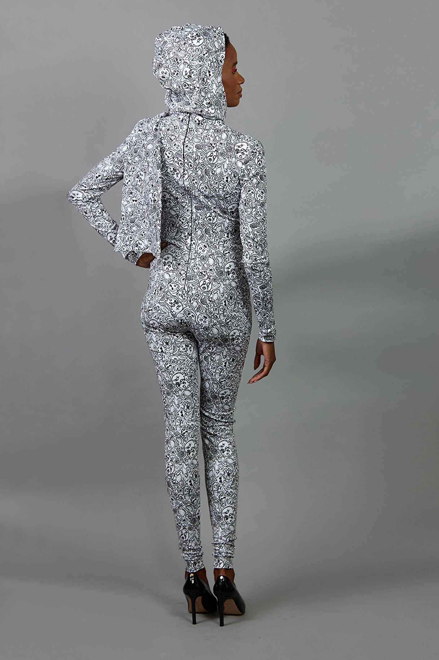 The Printed Hooded Catsuit