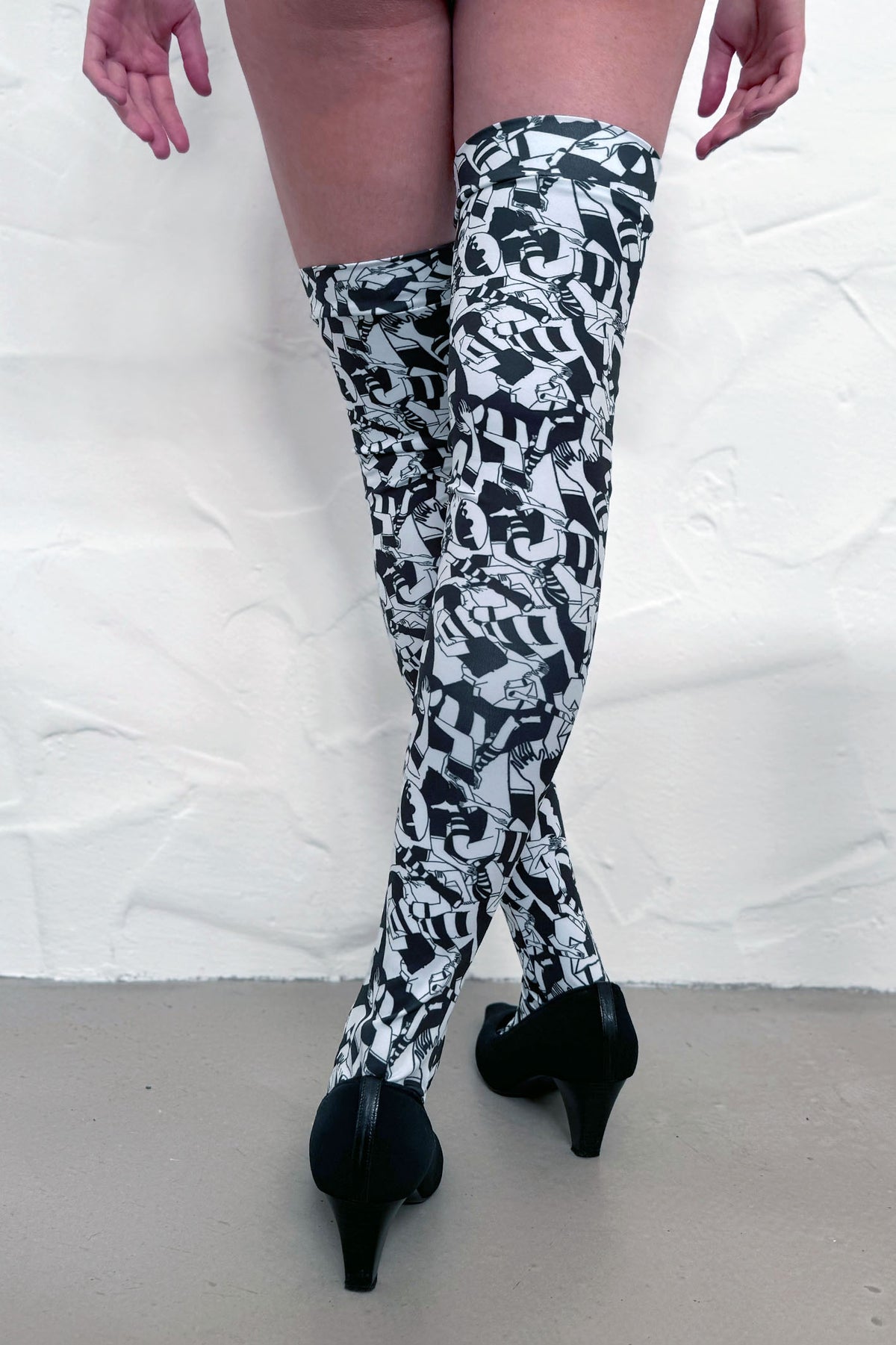 HORIZONTAL RUGBY Printed Stockings