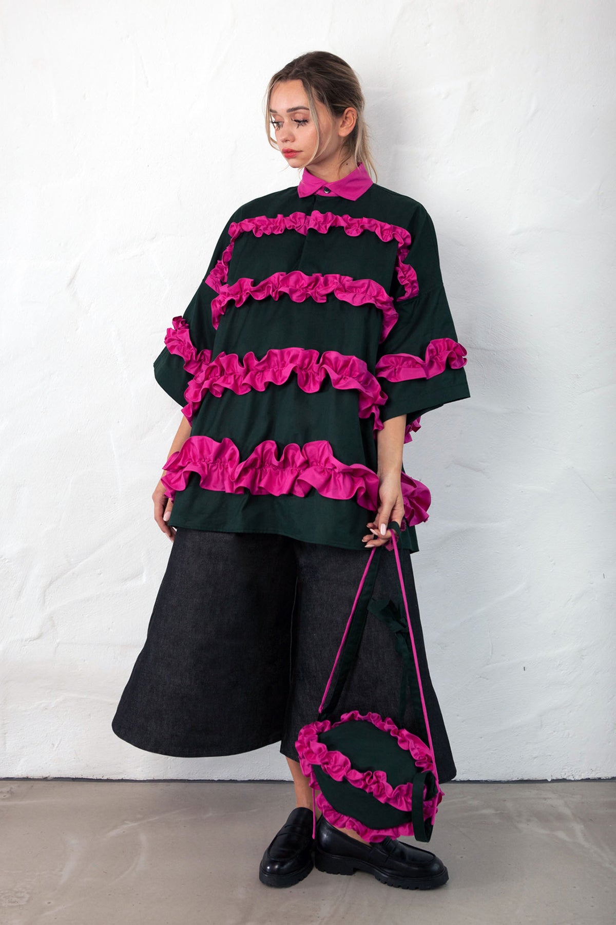 HORIZONTAL RUGBY Ruffle Rugby Shirt