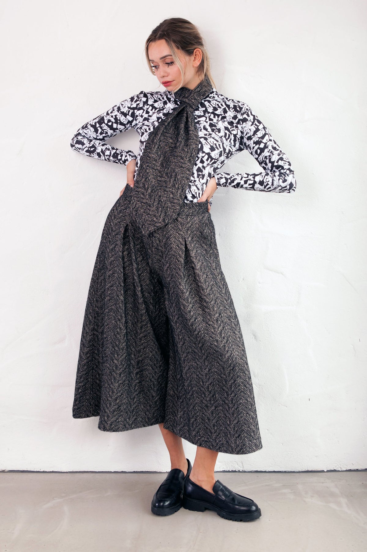 HORIZONTAL RUGBY Printed Top