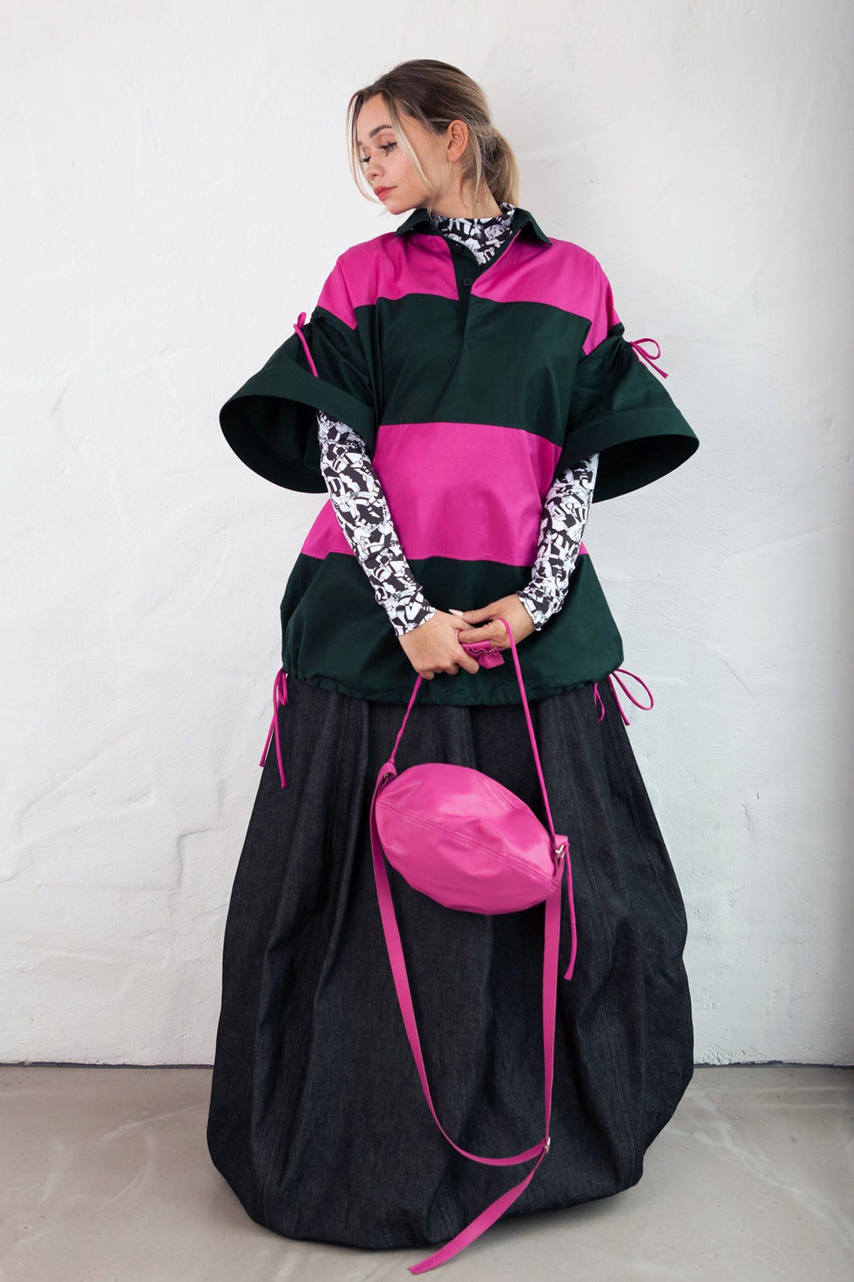 HORIZONTAL RUGBY Volume Skirt