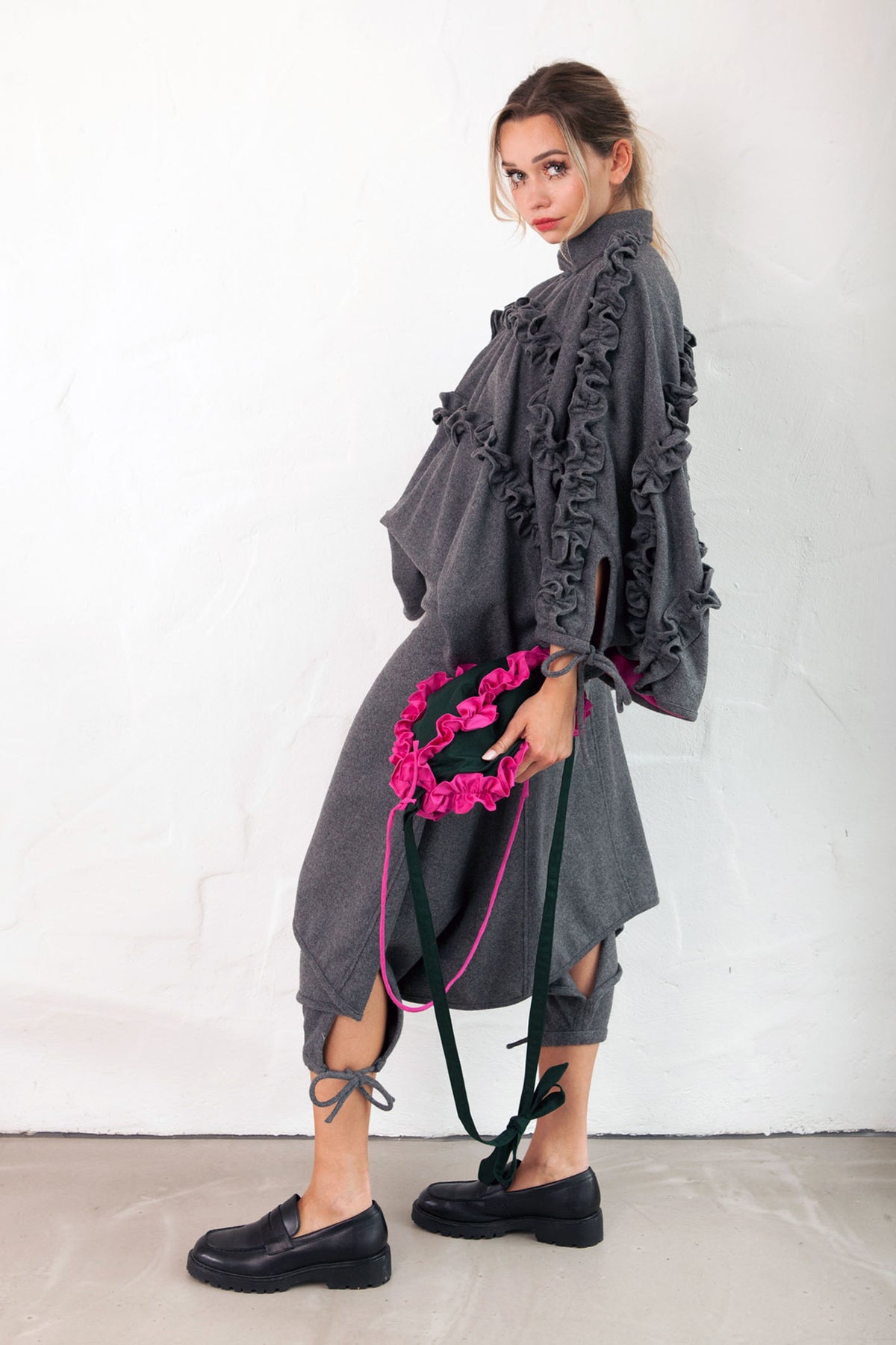 HORIZONTAL RUGBY Ruffle Jumpsuit