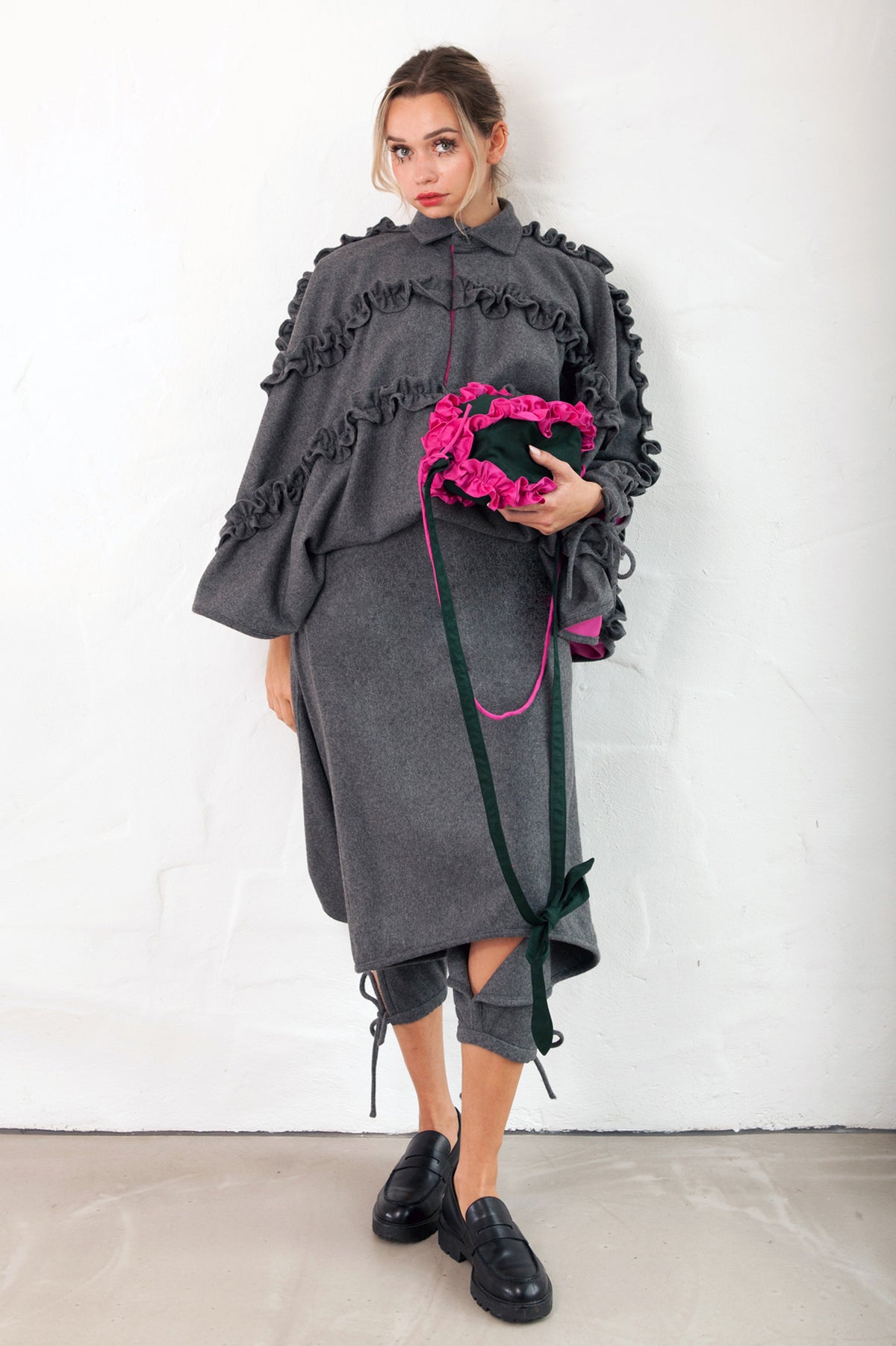 HORIZONTAL RUGBY Ruffle Jumpsuit
