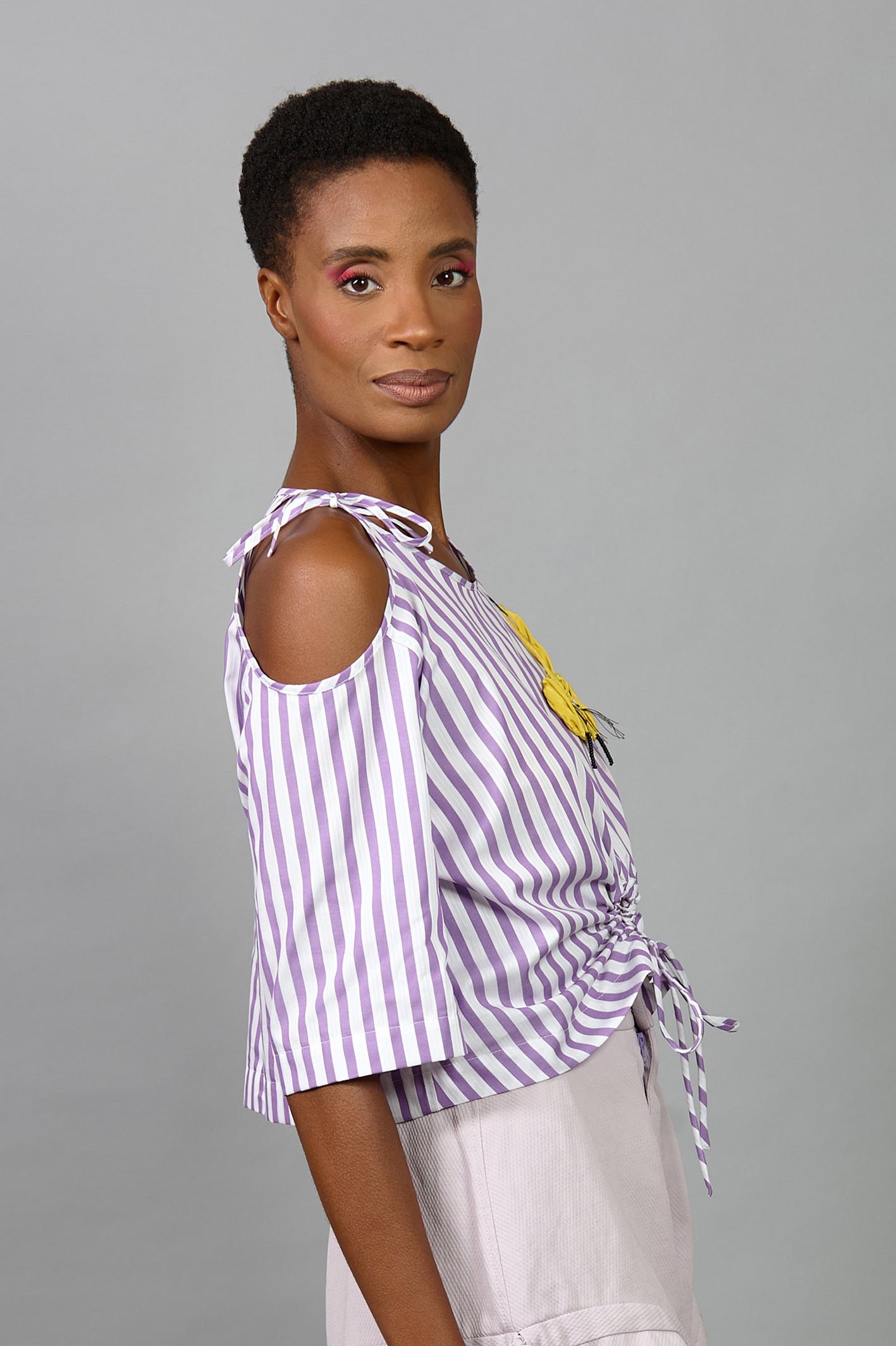 The Striped Cropped Top